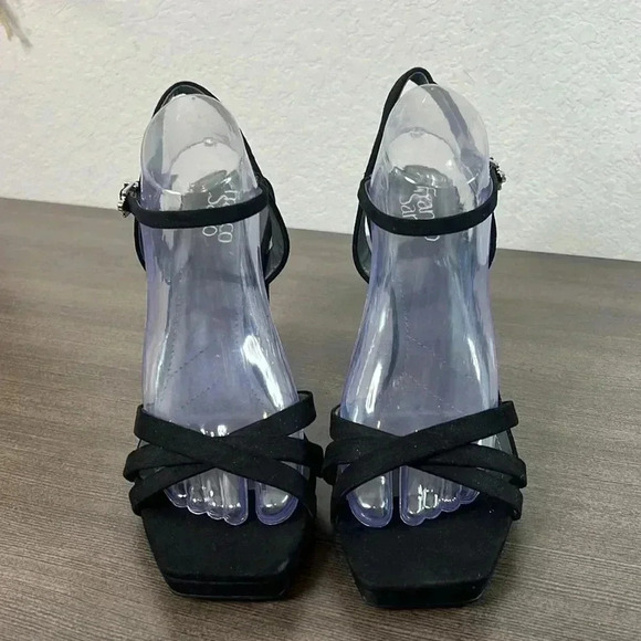 Franco Sarto Womens Damilis
Platform Sandal Black Galaxy Sparkle
Heel Size 10 M - Picture 2 of 11